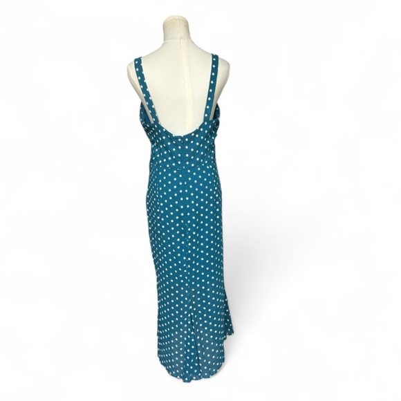 LA MAISON TALULAH REVERIE FLOUNCE MIDI TEAL Size Large - Picture 7 of 10